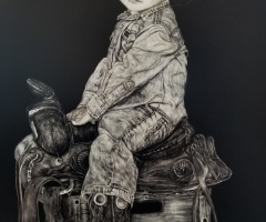 Cowboy in Training, 24 x 18, Charmaine Harris