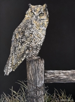 On the Lookout, 12 x 16, Corrine Nelson