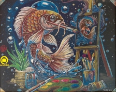 Artist Koi, 8x10, Grace Yu