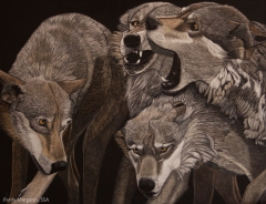 Sibling Rivalry, 18 x 24, Margaret Pardy SSA