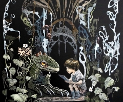 Home Schooling, 36 x 24, Mark Schult SSA